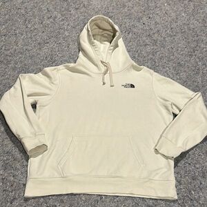 The North Face Off White Sweater with Hood Men Sz XL